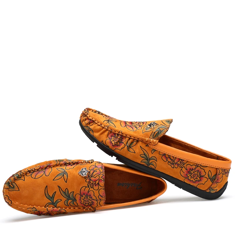 Летняя обувь для мужчин 2018 дышащие полутапочки синие красные Лоферы мужские