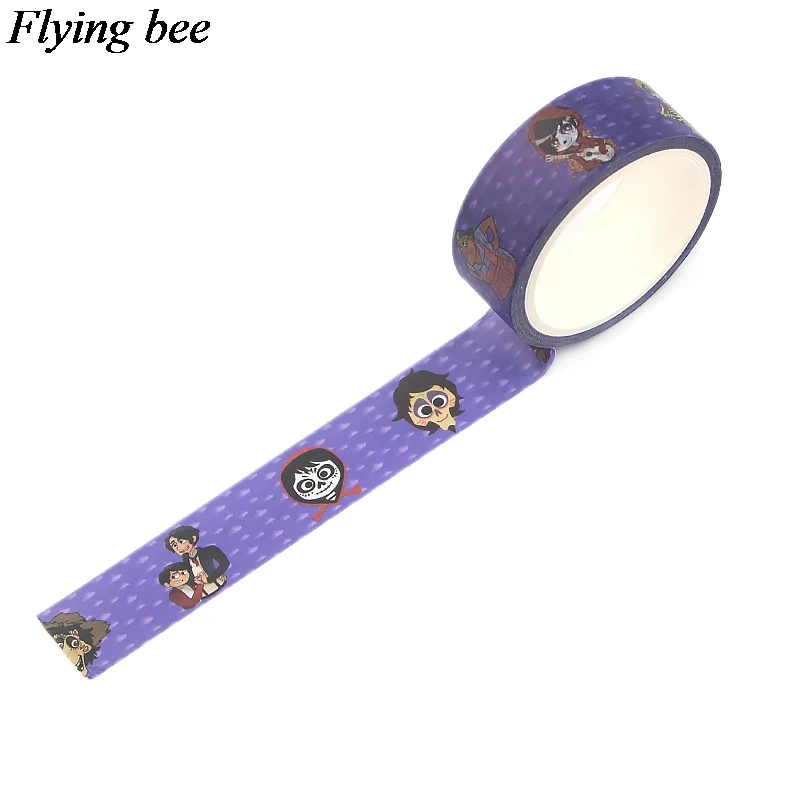 Flyingbee 4 шт./компл. ужастиков лента с рисунками убийца клейкая лента ночь перед Рождеством Бумага лента Washi Стикеры комплект X0640