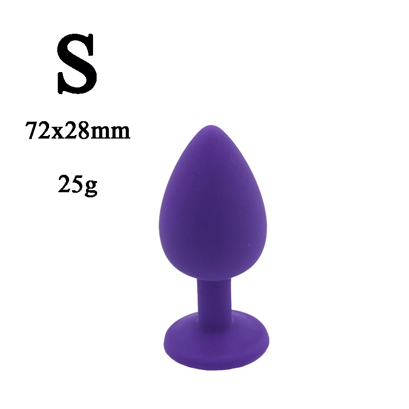 Silicone Anal Plug Butt Unisex Plated Jewelry Sex Stopper Prostate Adult Toys For Men Women Trainer Couples |
