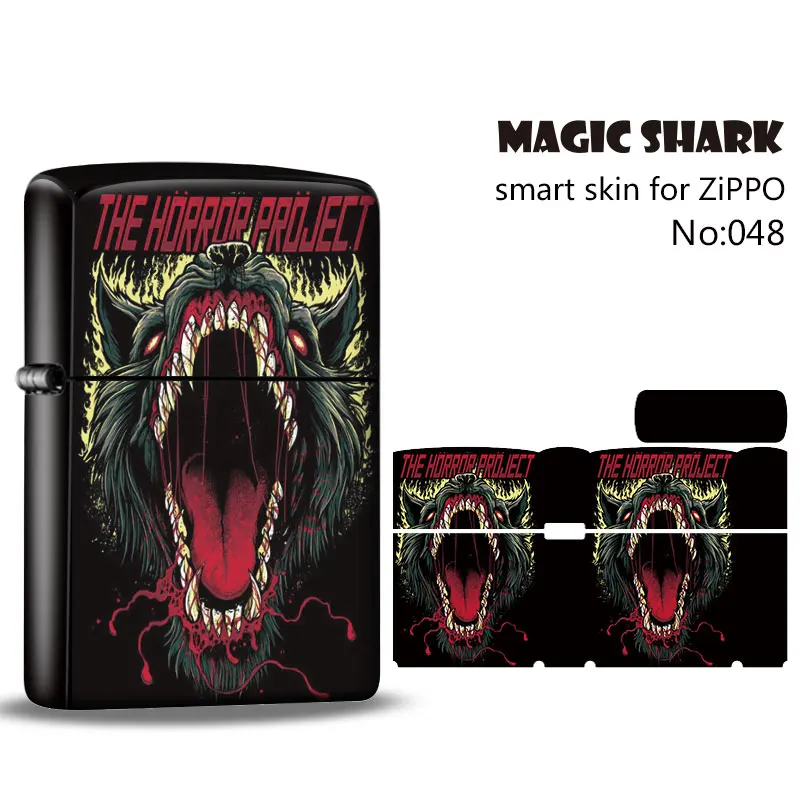 Чехол с наклейкой для Zippo зажигалки чехол изображением волшебной акулы кролика