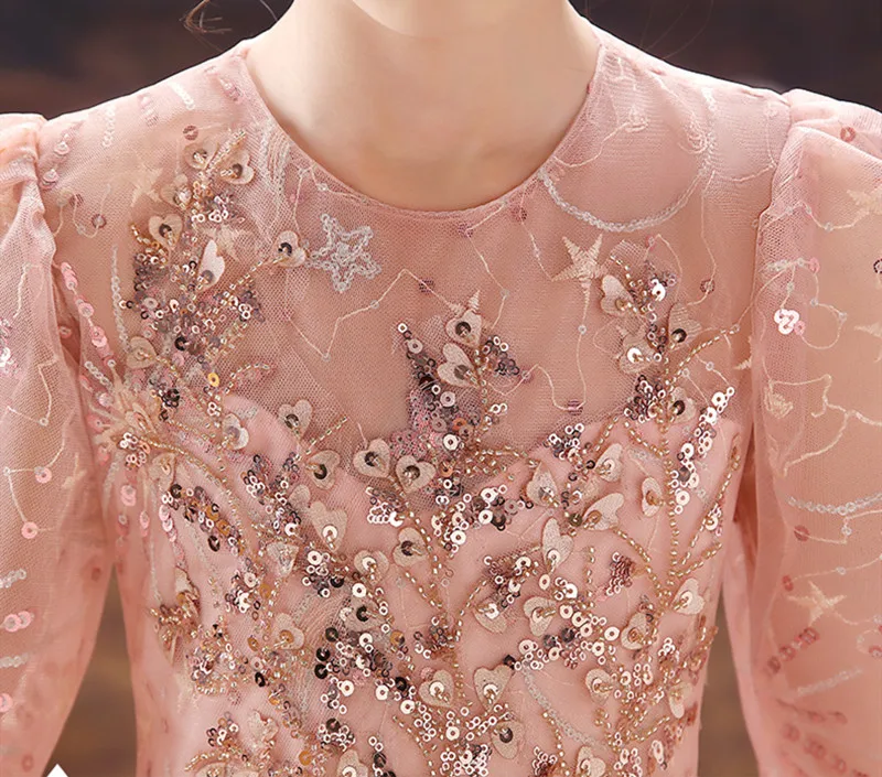 

Fancy Girl Flower Long Prom Gowns Teenagers Bridesmaid Wedding Dresses for Children Party Clothing Kids Evening Formal Dress