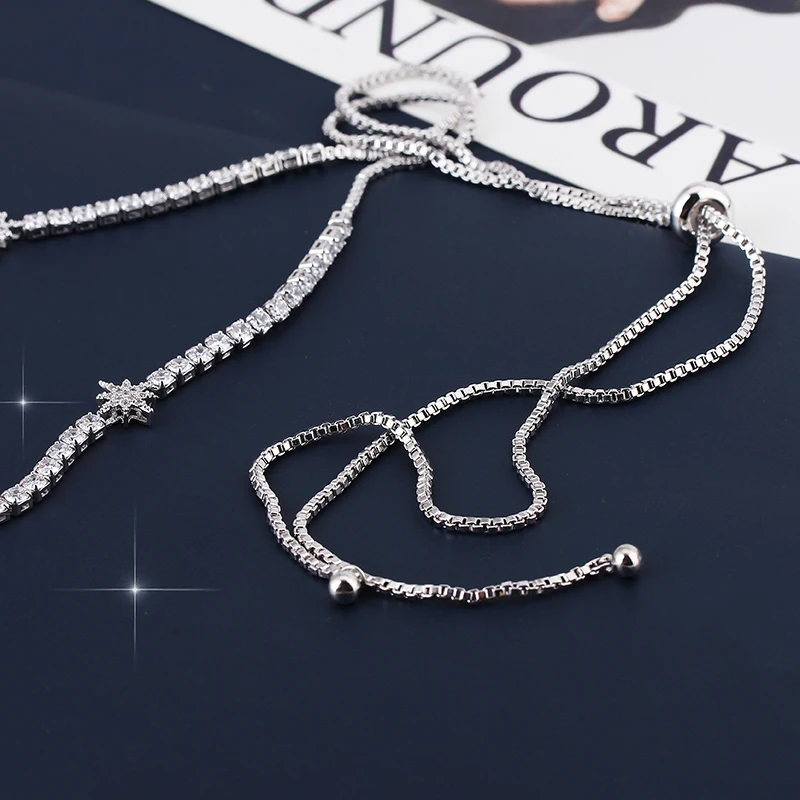 

VERY GIRL Fashion AAA Cubic Zircon Sparkling Star Pendant Necklace Beautiful Valentine's Day Gifts High Quality Jewelry