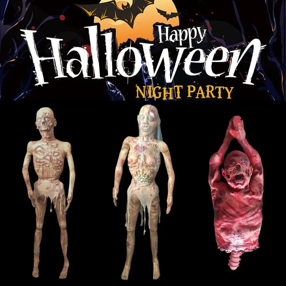 

Very Horror Halloween Decoration Creepy Zombie Ghost Scary Bloody Body Zombie Escape Haunted House Bar Props 2020