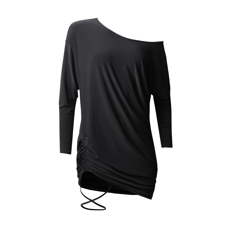 

Black Latin Dance Top Women Cha Cha Ballroom Tango Salsa Samba Rumba Practice Dancing Wear Backless Training Outfit DC2629