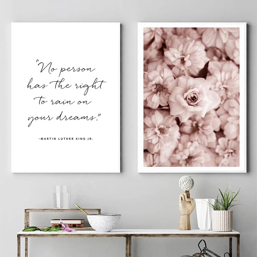 Постеры и принты розовых цветов Картина на холсте Настенная картина