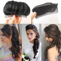 aosi fashion women hair fluffy puff clip comb bun increase hair volume diy princess synthetic for hairdressing hair accessories