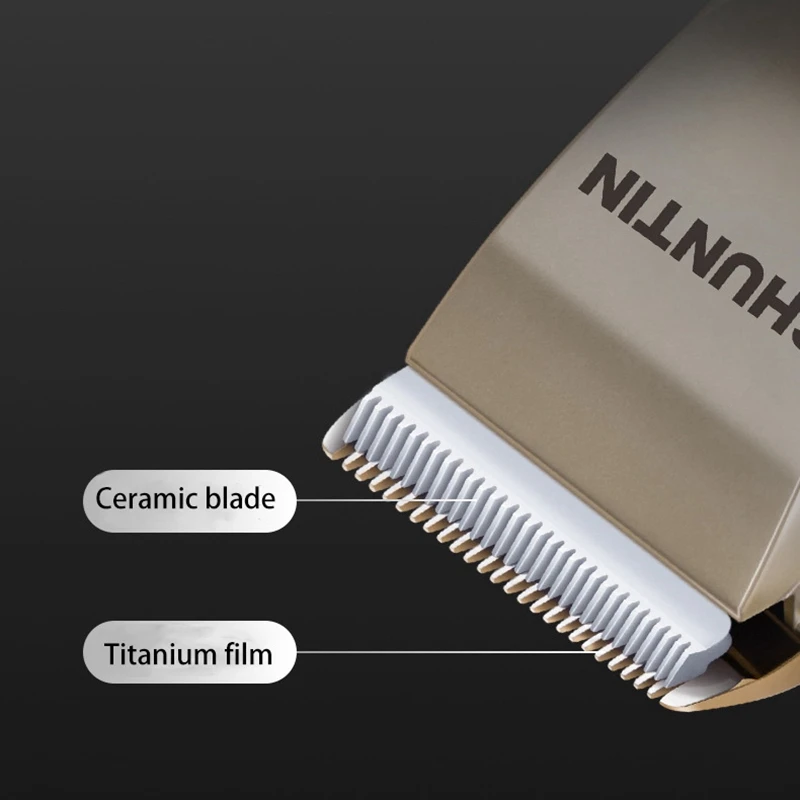

SHUNTIN Professional Hair Clippers Adjustable Electric USB Low Noise Cordless Mens Barber Salon Trimmer Haircut Machine
