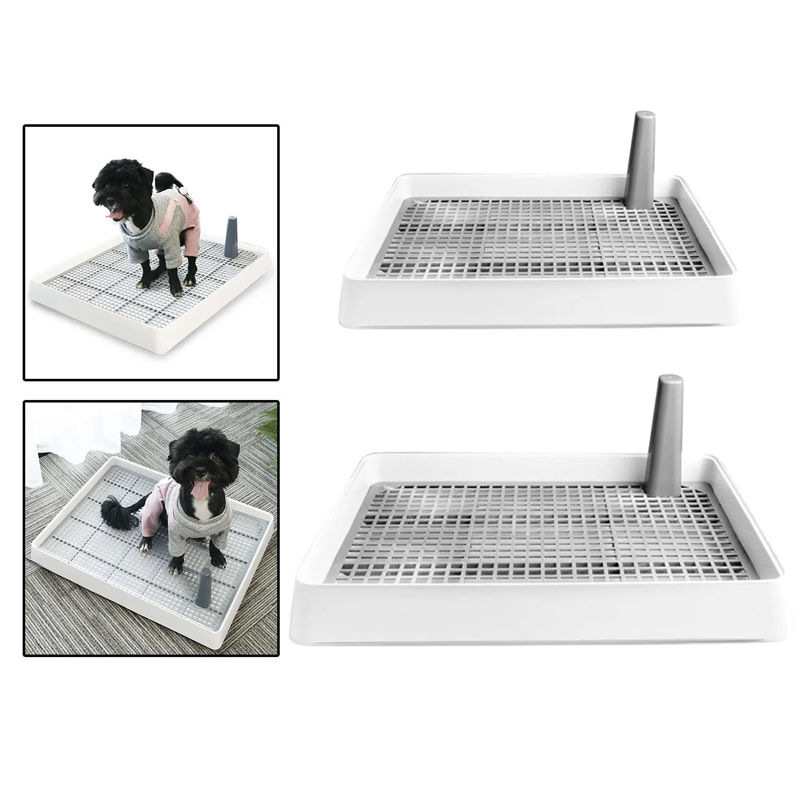 

Portable Puppy Dog Potty Tray Puppy Pad Holder with Removable Tray for Small - Large Cats and Dogs Toilet Pet Supplies
