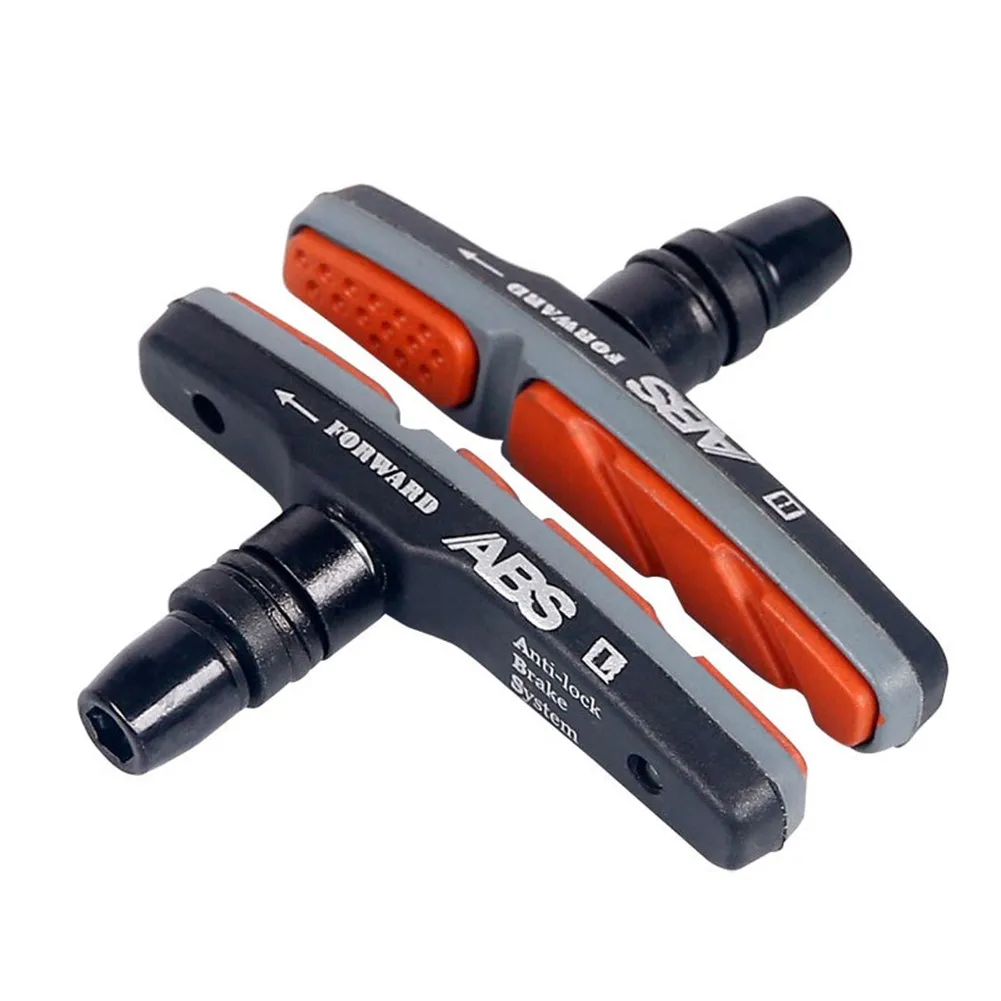

1 Pair Bicycle V Brake Holder Pads Shoes Blocks Mechanical Linear Pull Brakes MTB Road Bike Rubber Triple Contour Brake Blocks