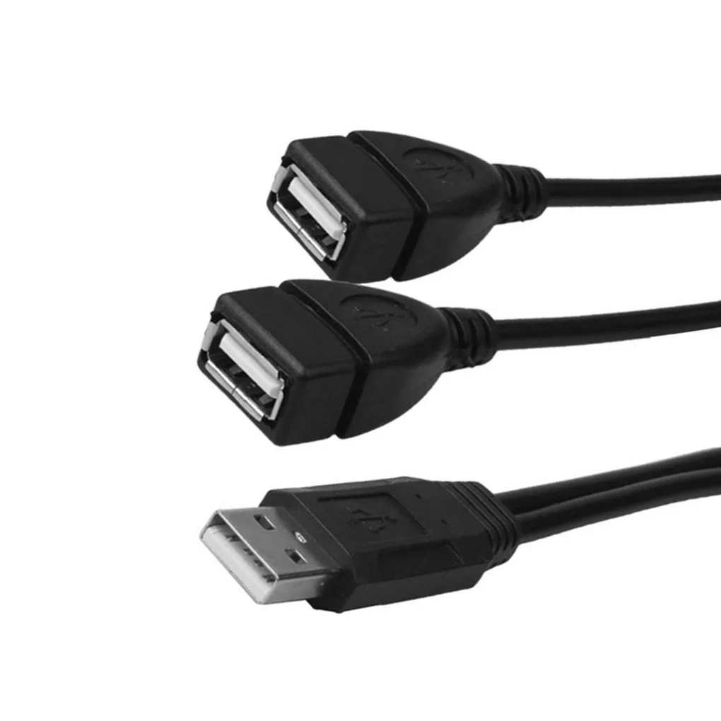Usb кабель для зарядки удлинитель USB 2 0 A 1 male to Dual Female Data Hub адаптер питания|Кабели