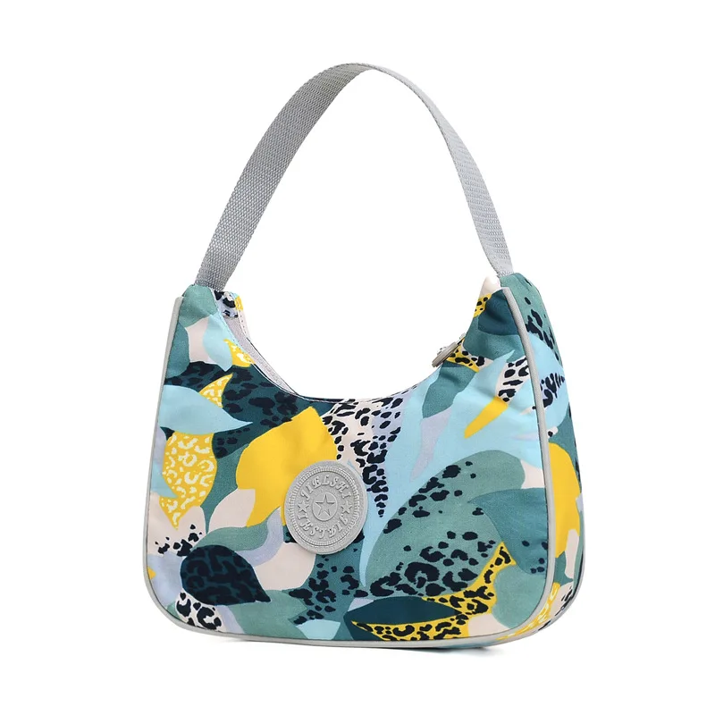 

Женская нейлоновая водонепроницаемая сумка через плечо Повседневные Сумки из натуральной кожи женские подмышки сумка ткань Оксфорд небол...