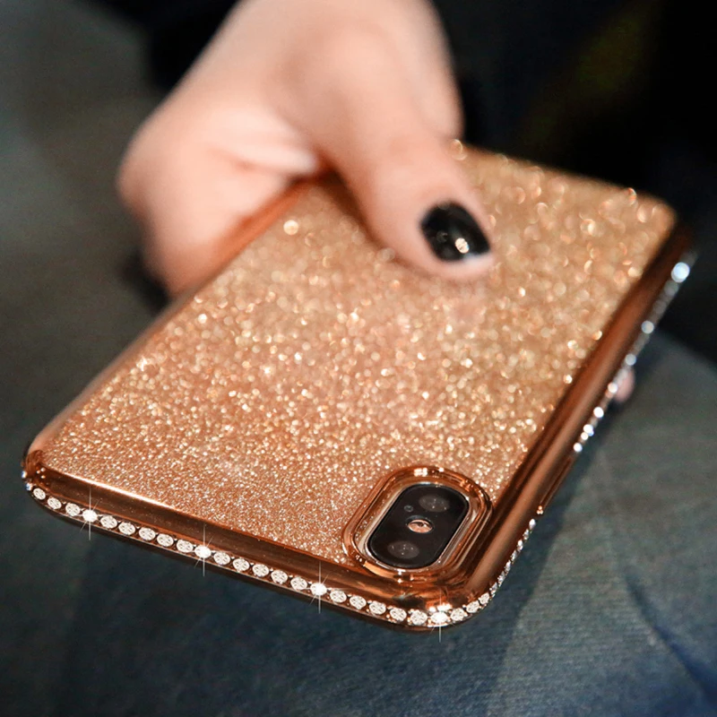 

Shiny Bling Diamond Glitter Case for Apple iphone 11 12 mini Pro XS MAX X XR 10 7 8 Plus 6s 6 SE 2020 Rhinestone Soft TPU Cover