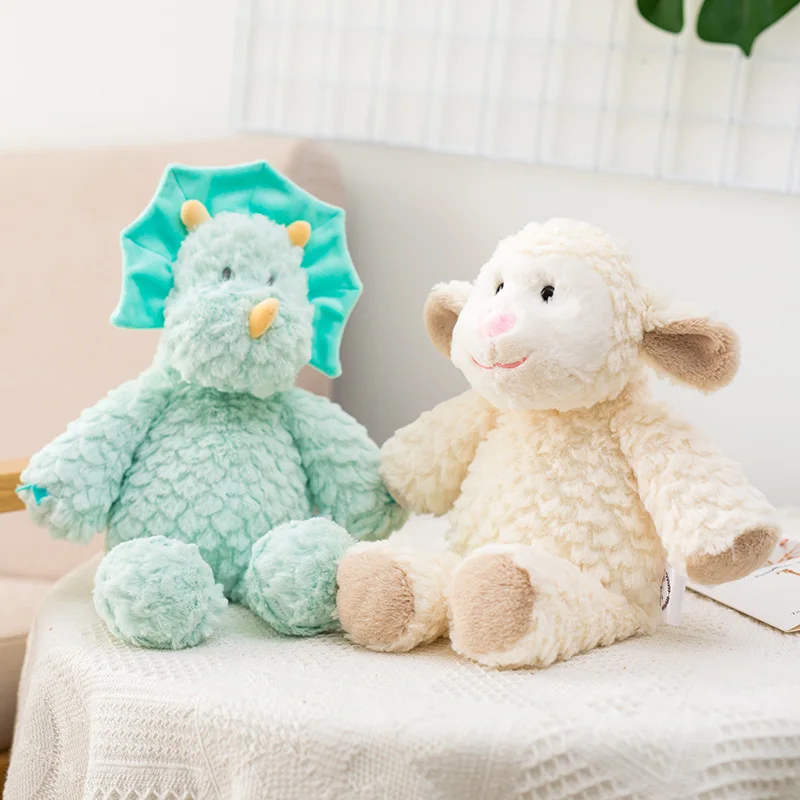 

New Huggable Super Cute Soft Dinosaur Plush Toy Stuffed Animals Sheep Plushies Doll Baby Appease Kids Birthday Gift For Children