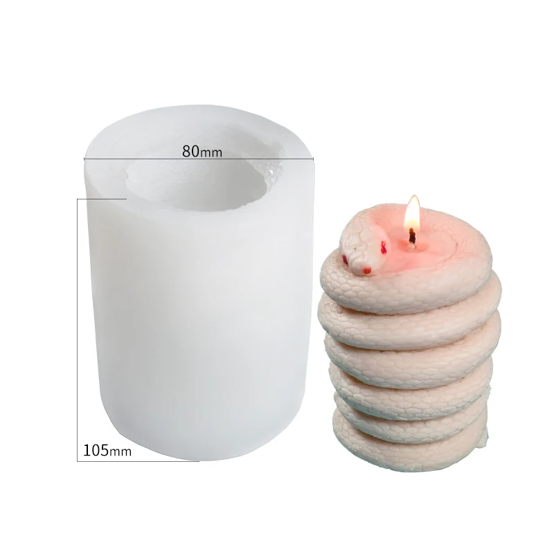 

DIY Cobra Candle Mold Epoxy Resin Mold Snake Shaped Candle Holder Candlestick Silicone Mould Craft Supplies Home Decor