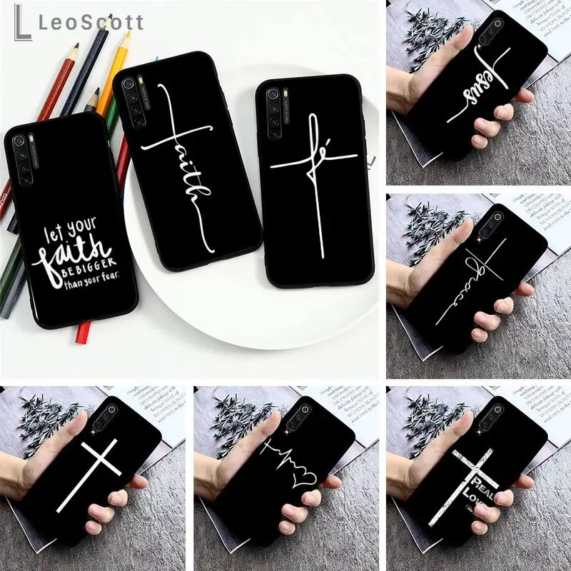 

Faith Christian Religious Jesus Phone Case For Xiaomi Redmi note 7 8 9 pro 8T 9S Mi Note 10 Lite pro