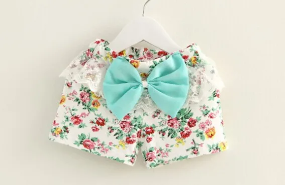 (1 шт./лот) 100% хлопок 2016 новые детские короткие брюки для девочек с изображением