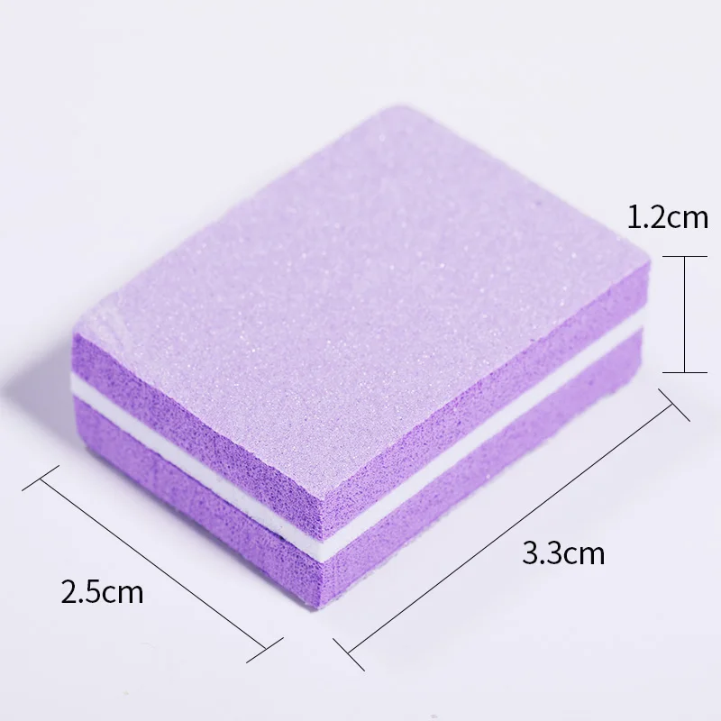 Цветной цветной мини-полировщик для ногтей шлифовальные губки файлы