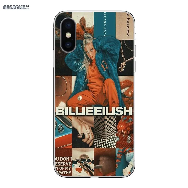 Soft Transparent Cover For Huawei P Smart 2019 G7 G8 P7 P8 P10 Plus P20 P30 Pro P9 Lite Mini 2017 Billie Eilish Pop Music Singer | Мобильные