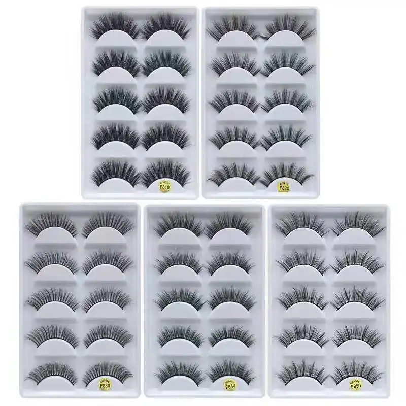 

5/20 Pair 3D Eyelashes Long Eyelashes Extension Handmade Mink Eyelashes Natural False Eyelashes Faux Cils 25mm Lashes Mink Hair