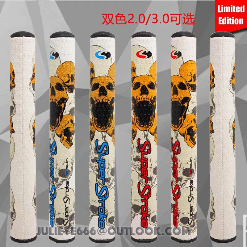 

New Golf Club Putter Grips Skull Head Super Light Grip Size 2.0/3.0