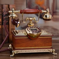table vintage phone landline with dual system caller id 16 ringtones adjustable volume brightness decorative telephone