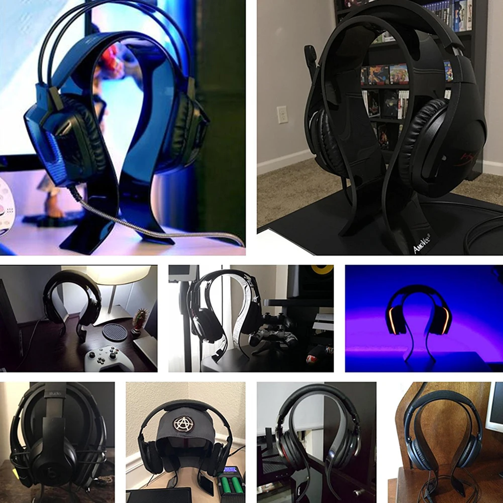 U образный акриловый выставочный стенд для наушников универсальный держатель