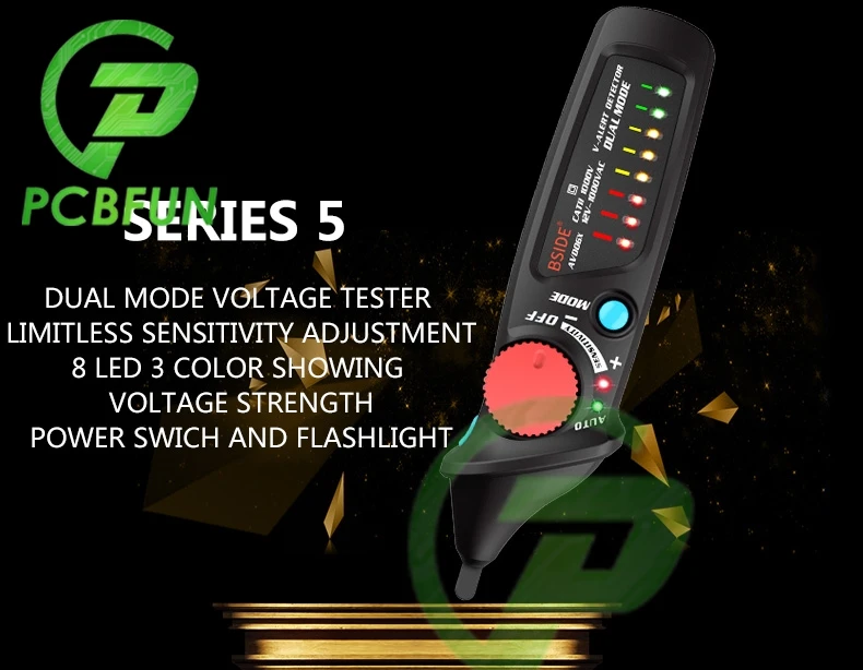 Бесконтактный индикатор напряжения BSIDE AVD06 профессиональный умный тестовый