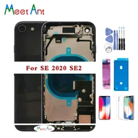 full back cover for iphone se 2020 se2 housing battery door middle chassis frame housings assembly door rear with flex cable