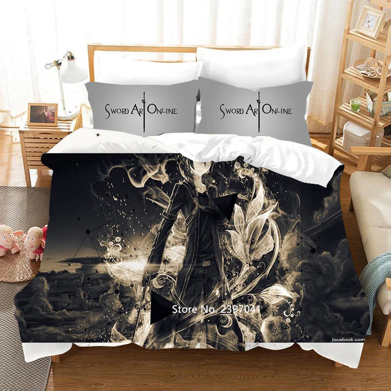 

3D Digital Printing Children Animation Youth Beauty Girl Sunshine Handsome Boy Covered Pillowcase Comfortable Down Bedding Set