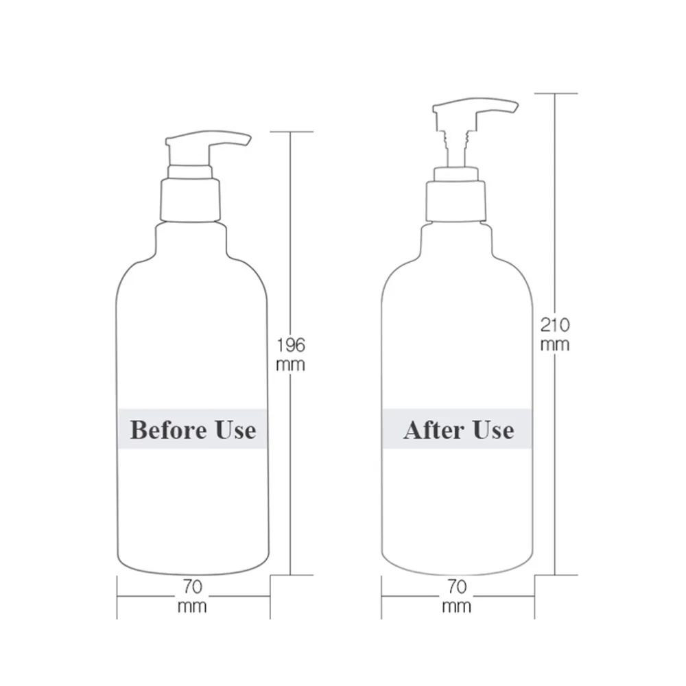 10 шт пластиковых бутылок пустой шампуневый диспенсер с коричневый косметический