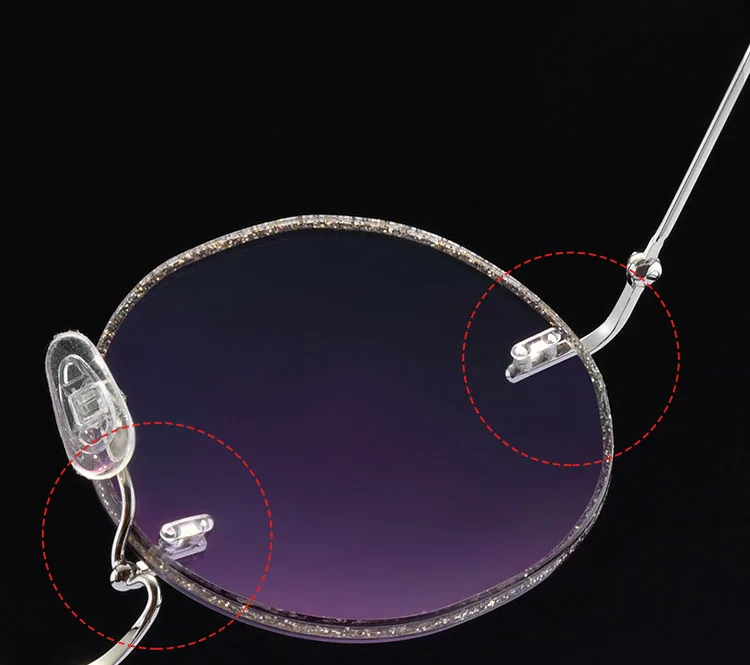 Круглые очки в оправе новые женские оптические Серебристые пудры Oculos очки Gafas Opticas Lesebrille очки