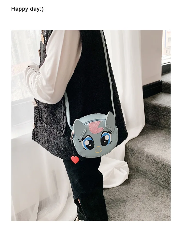 Monsisy Детский кошелек для монет, кошелек из искусственной кожи, сумки через плечо для девочек, милые Мультяшные сумки, детские сумки-мессенджеры, кошелек для монет, кошелек Bolsa