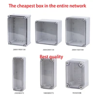 ip67 ag series transparent cover outdoor waterproof diy electrical junction box abs plastic enclosure case distribution box