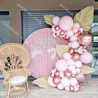 90pcs macaron baby pink latex baby shower balloons garland kit chain birthday valentines day wedding party decorations globos