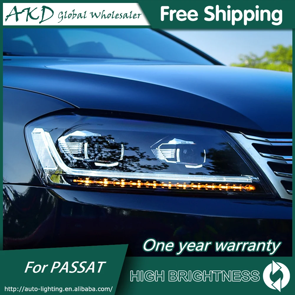 Светодиодные фары для VW Passat ЕС B7 2012 2016 Magotan DRL Дневной осветительным приборам