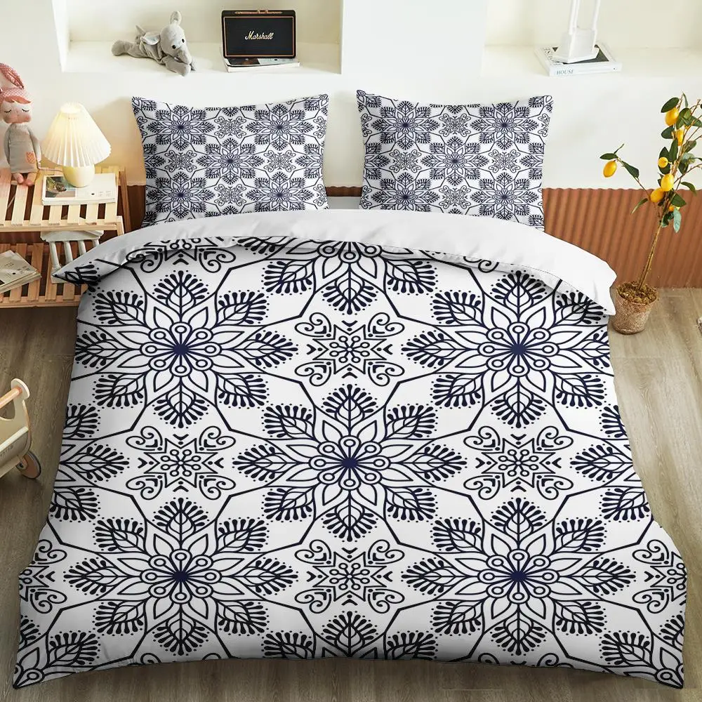 

3D Print Magical Mandala Custom Bedroom Home Decor Pillowcase Soft Duvet Cover Set Bohemia Bedding Set Queen King Single
