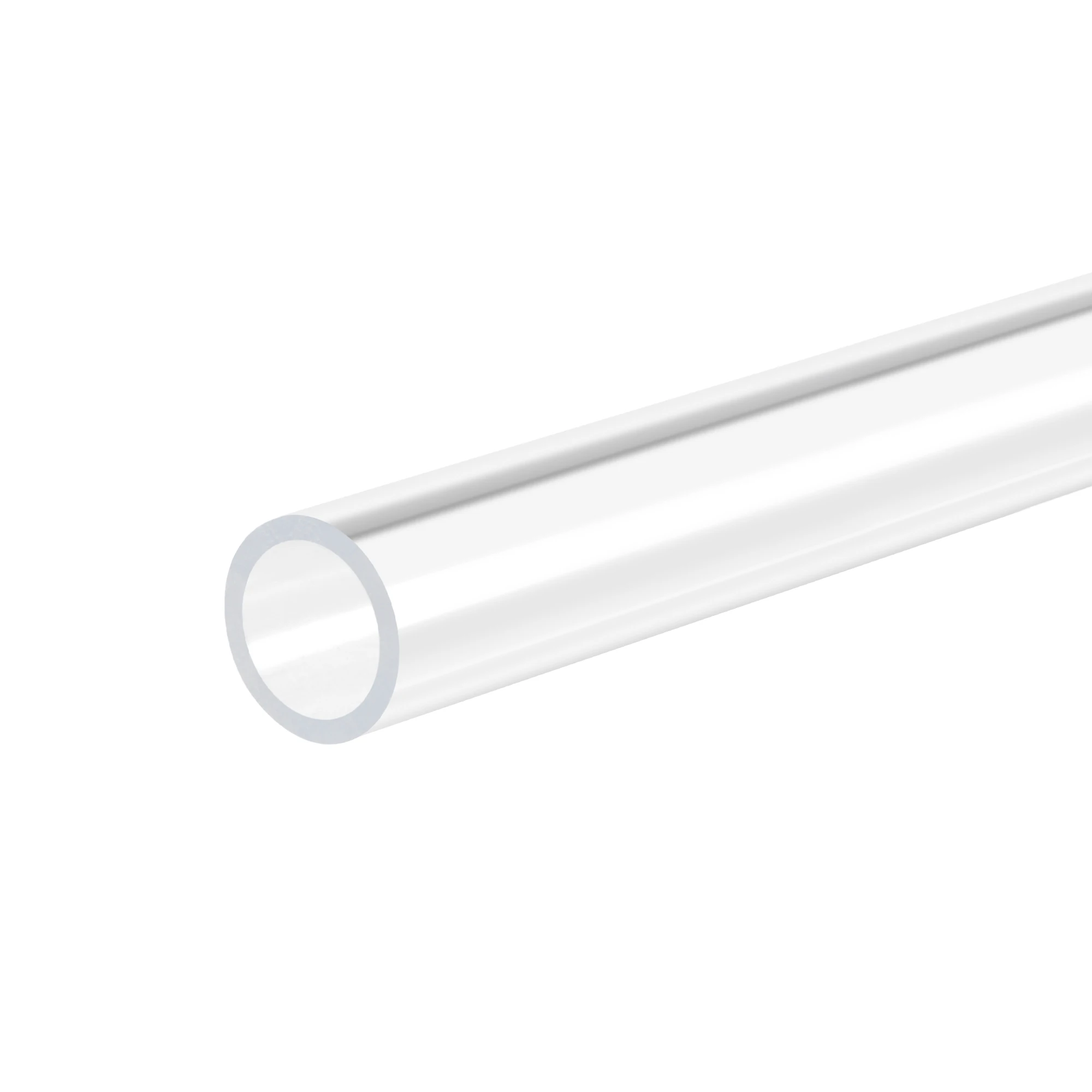 

Uxcell Acrylic Pipe Rigid Round Tube Clear 8mm ID 10mm OD 305mm for Lamps and Lanterns Water Cooling System 4 Pcs