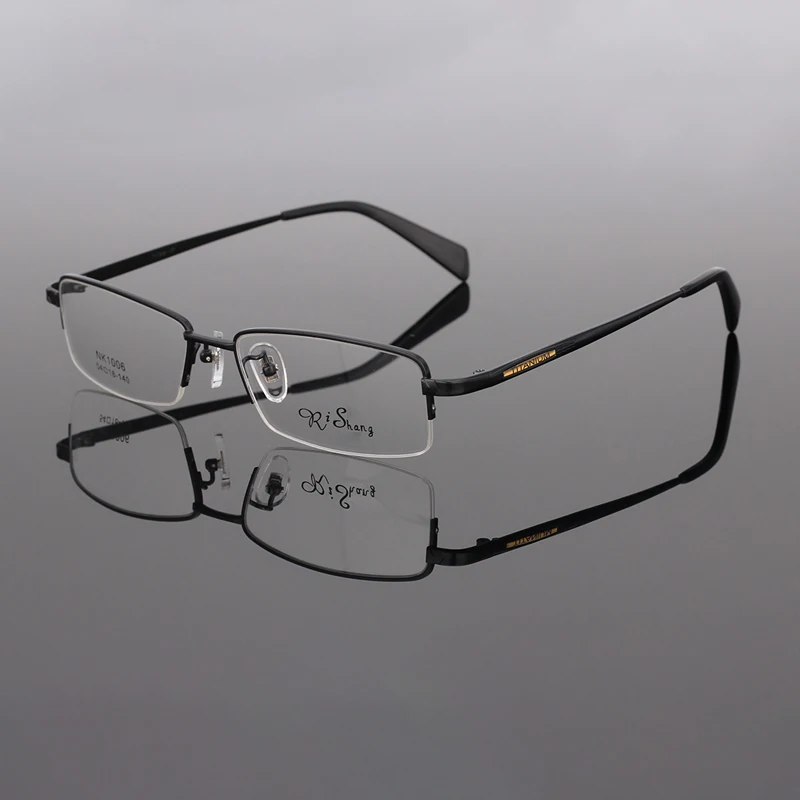 

Business Eyeglass Frames for Men Half Rim Titanium Glasses Frame without The Prescription RS-1006