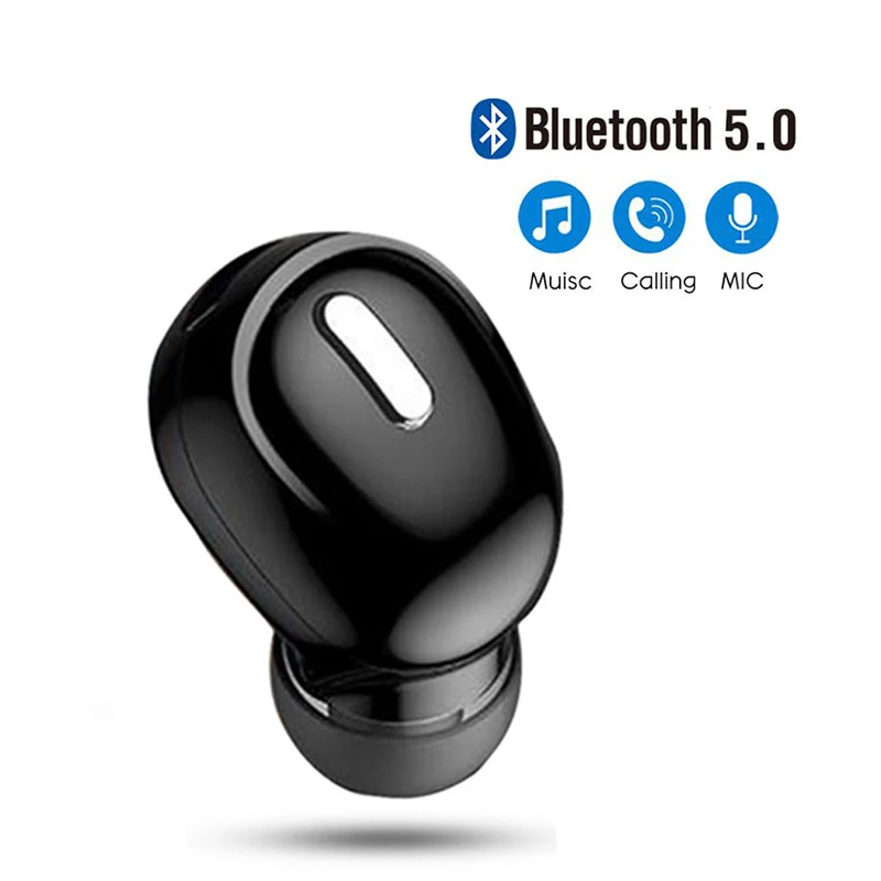 Миниатюрные наушники вкладыши 5 0 Bluetooth Hi Fi беспроводная гарнитура с микрофоном