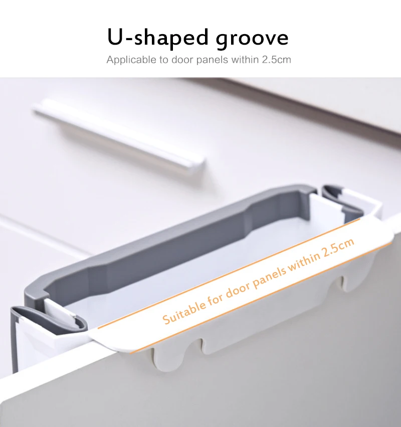 New Hanging Trash Can Foldable Garbage-Can Folding Waste Bin Kitchen Cabinet Door Car Storage-Box | Дом и сад