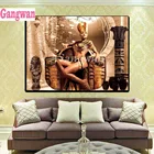 Алмазная живопись сделай сам, вышивка крестиком, египетская королева Клеопатра, полная мозаика, алмазная вышивка, квадратная, круглая, 5D, ручная работа, подарок, домашний декор