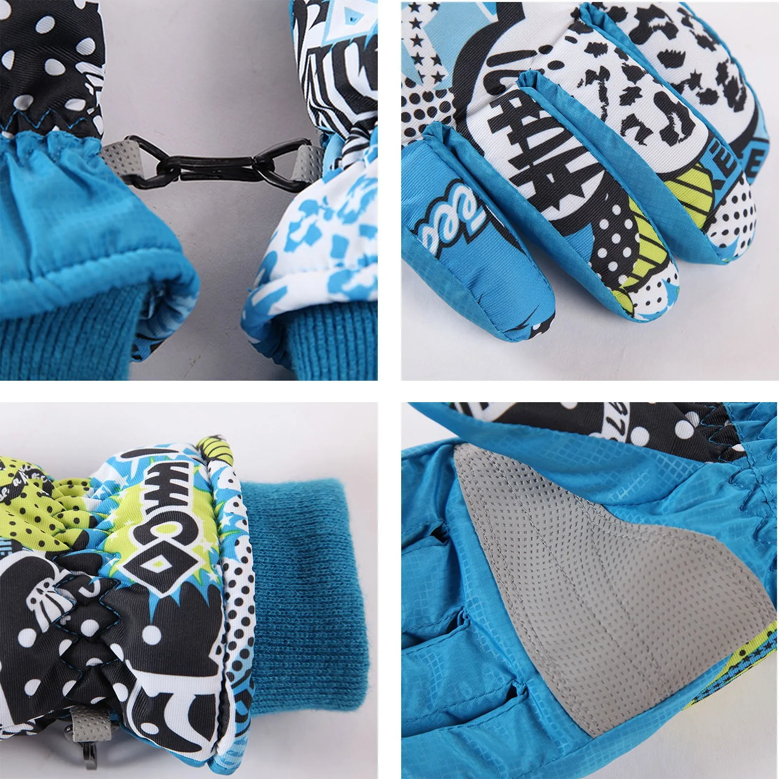 Зимние лыжные перчатки для детей 3 7 лет мальчиков 2021 водонепроницаемые бархатные