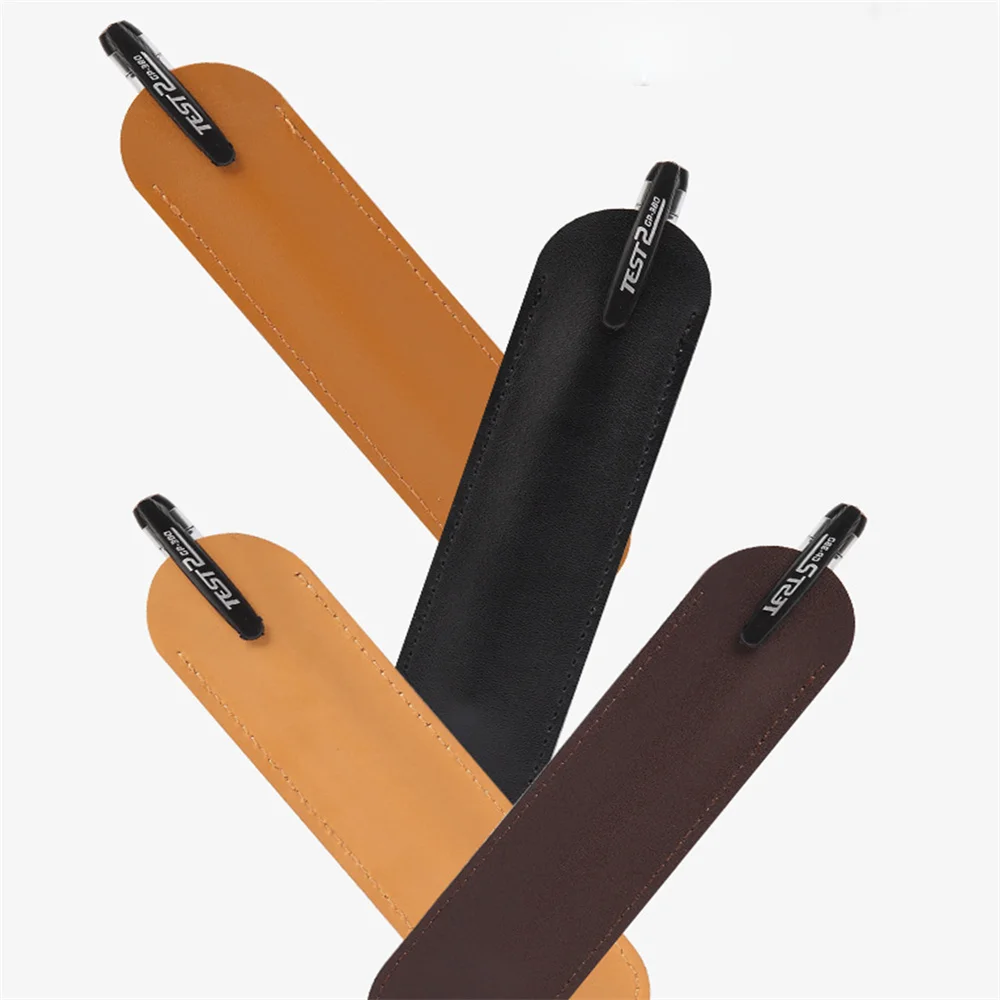 Сумка для карандашей из воловьей кожи простой вместительный кожаный чехол