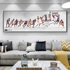 Картина маслом на холсте баскетбольная звезда Коби Брайант, настенное искусство, декоративные подвесные картины, плакат большого размера для домашнего декора
