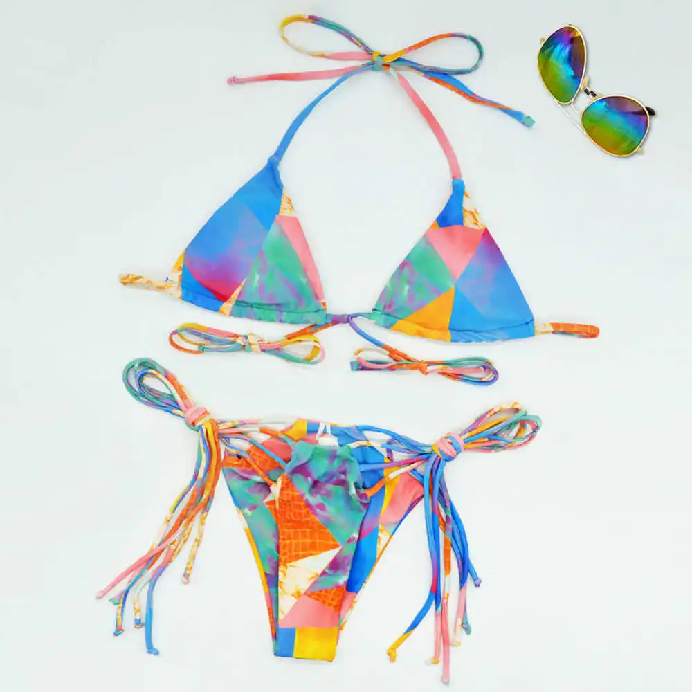 

2021 new bikini bandage bikini push up women's hollow swimsuit out brazilian bathing suits summer beach wear