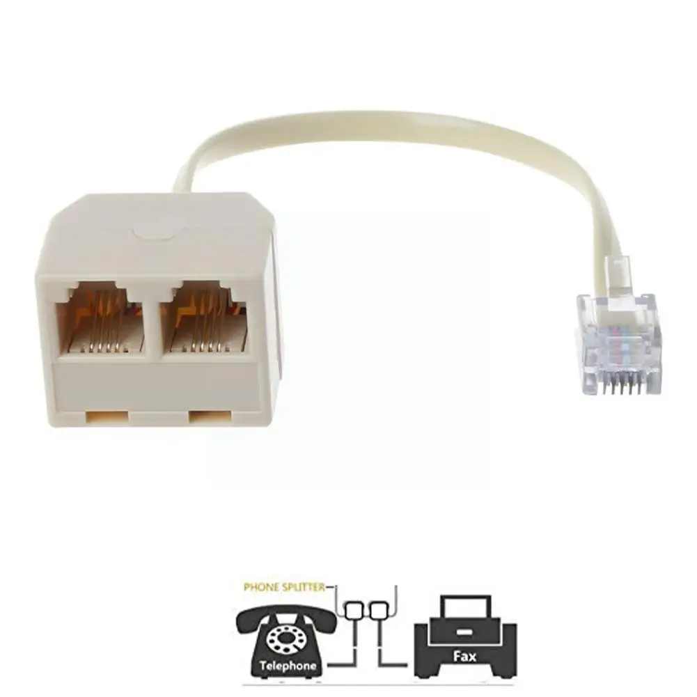 

Telephone Rj11 One Point Two Junction Box Telephone Adapter Cow Line To Branch Two Male Horn One E7x6