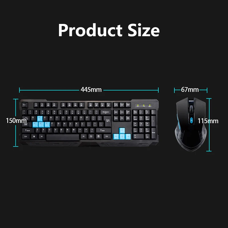 

2.4G Wireless Connection Keyboard Mouse Combos bluetooth Keyboard Auto Sleep Long Battery Life for Home Office Computer