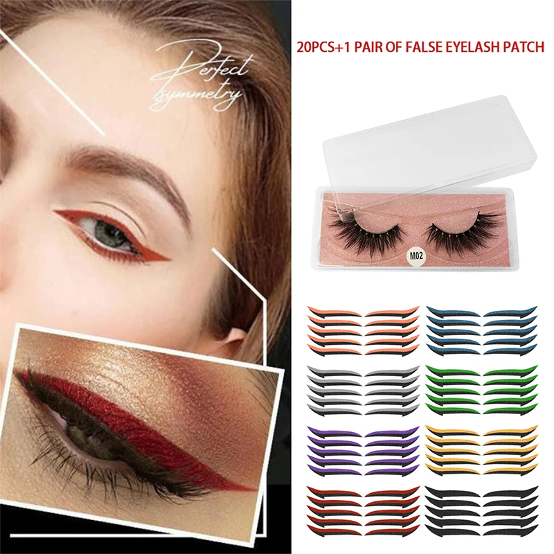 

10 Pairs Eyeliner Stickers Beautiful Eyes Natural Eyeshadow Sticker Fashionable And Charming Reusable Eyelid Line Stick