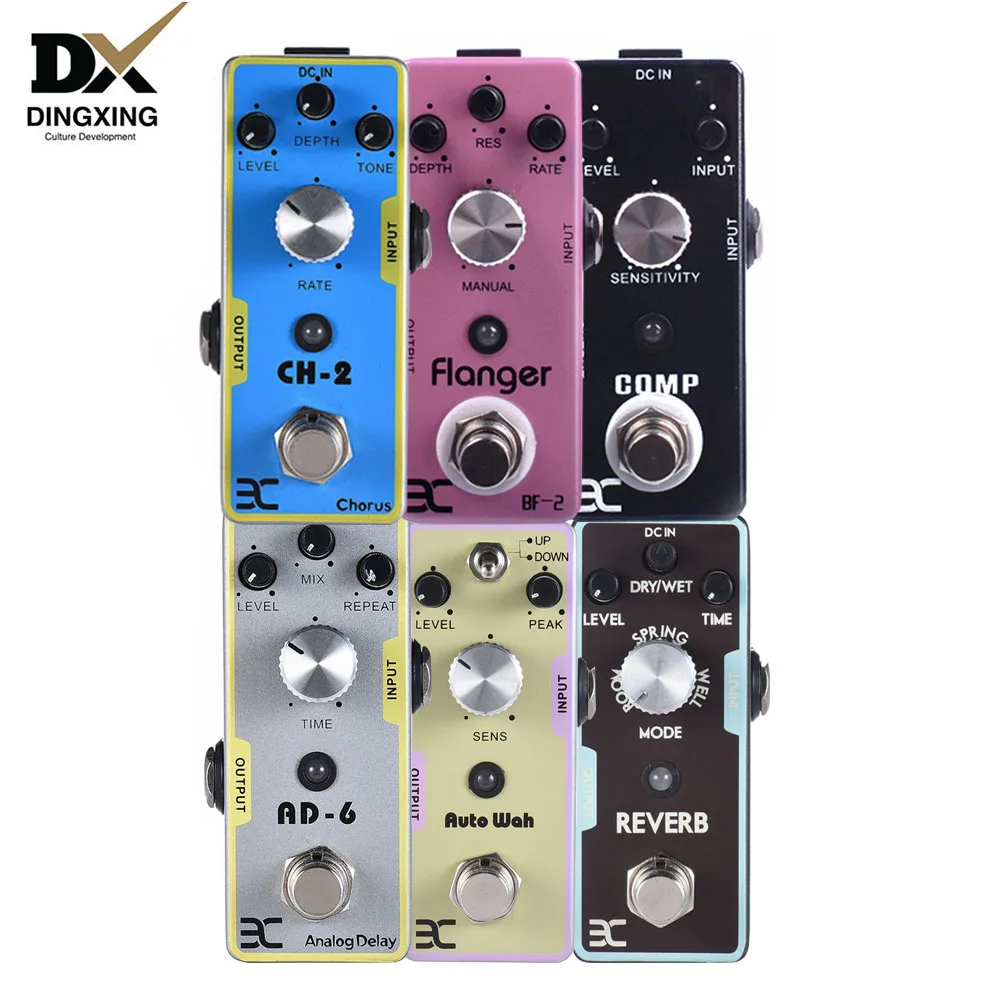 Китай педаль эффектов для электрогитары задержка flanger chorus авто способ реверберации comp аксессуары гитары ra часть Группа Китай oem