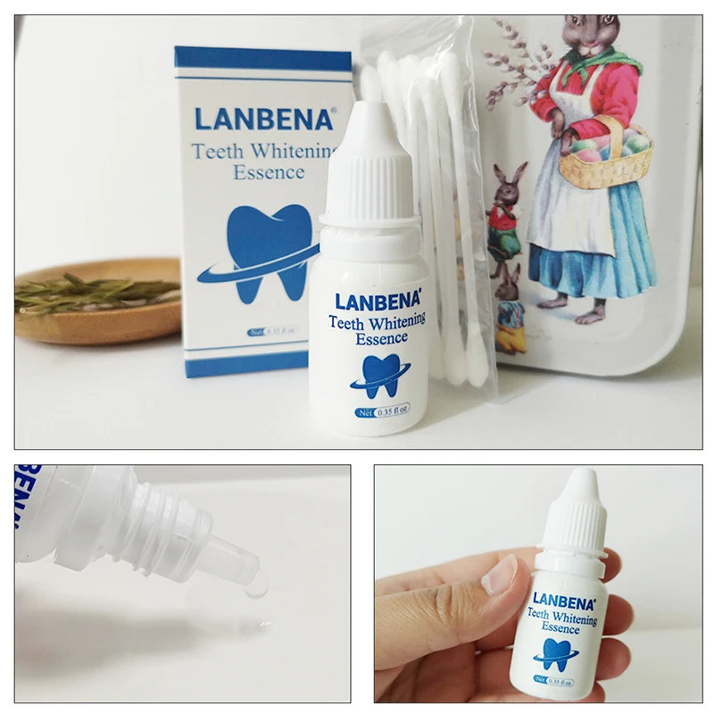 Зубная отбеливающая пудра с эссенцией сыворотка для гигиены полости рта удаляет